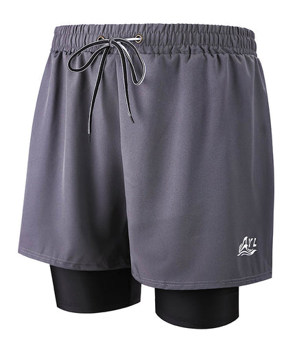 Anti-embarrassment Men's Swimming Trunks
