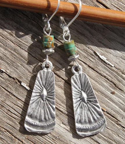 Bohemian Turquoise Earrings Retro Ethnic