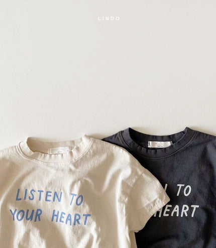 Dot Letter Crew Neck Short Sleeve Simple