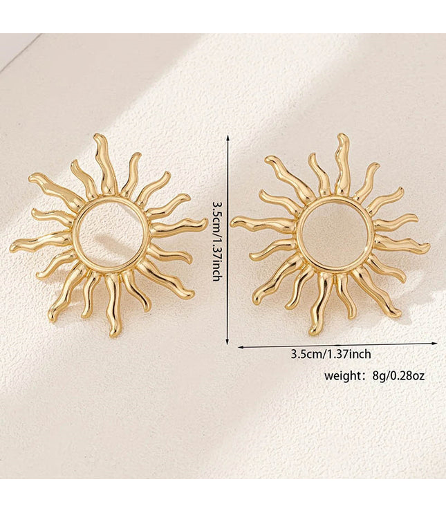 High Profile Retro Fashion SUNFLOWER Earrings For Women