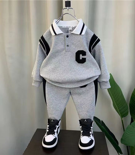 Boys' And Kids' Autumn Sports Two-piece Set