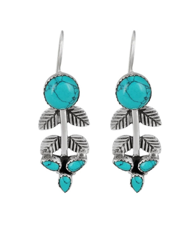 Fashion Turquoise Retro Personalized Earrings