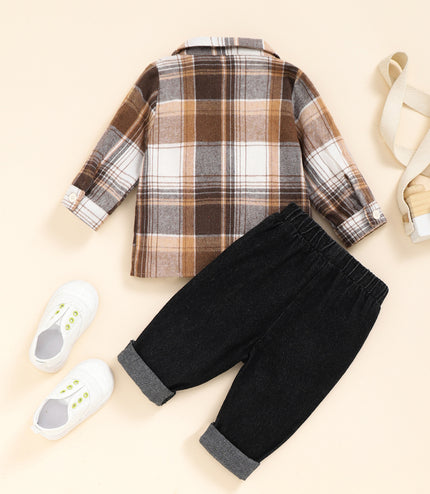 Fashion Personality Leisure Children Denim Suit