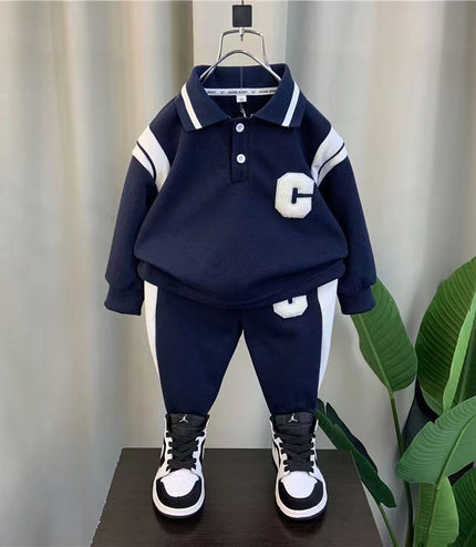 Boys' And Kids' Autumn Sports Two-piece Set