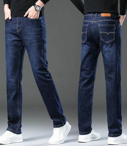Men's Casual Loose Straight High Stretch Jeans