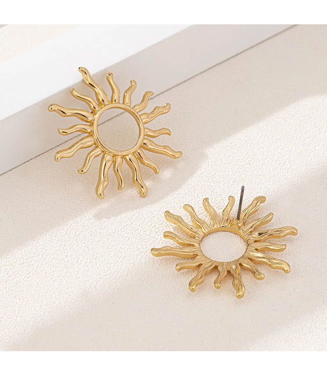 High Profile Retro Fashion SUNFLOWER Earrings For Women