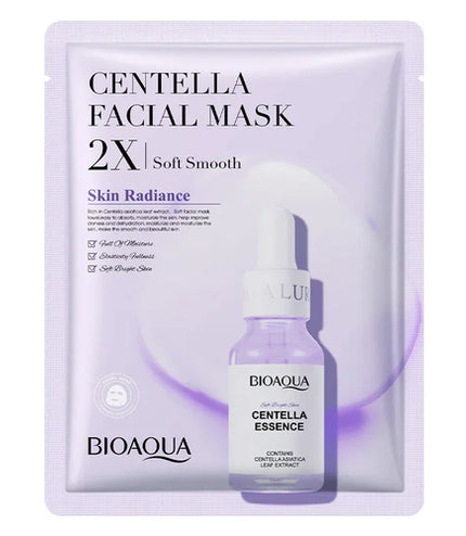 BIOAQUA Centella, Collagen &amp; Vitamin C Facial Mask – Hydrating &amp; Brightening Skincare