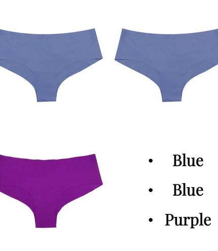 Experience Ultimate Comfort with the 3-Piece Silk Panties Set!&nbsp;