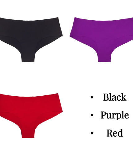 Experience Ultimate Comfort with the 3-Piece Silk Panties Set!&nbsp;