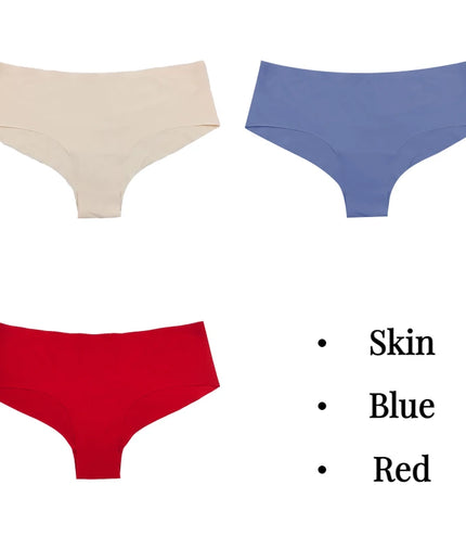 Experience Ultimate Comfort with the 3-Piece Silk Panties Set!&nbsp;