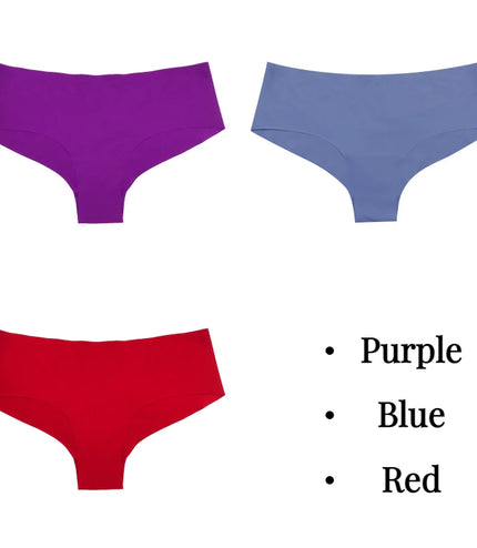 Experience Ultimate Comfort with the 3-Piece Silk Panties Set!&nbsp;