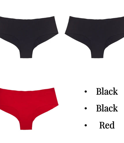 Experience Ultimate Comfort with the 3-Piece Silk Panties Set!&nbsp;