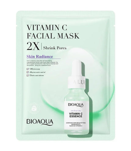 BIOAQUA Centella, Collagen &amp; Vitamin C Facial Mask – Hydrating &amp; Brightening Skincare