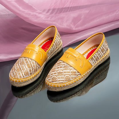CHCH Women’s Handmade Hemp-Bottom Beach Flats