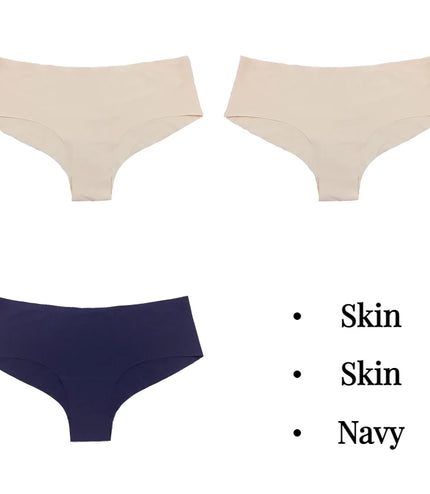 Experience Ultimate Comfort with the 3-Piece Silk Panties Set!&nbsp;
