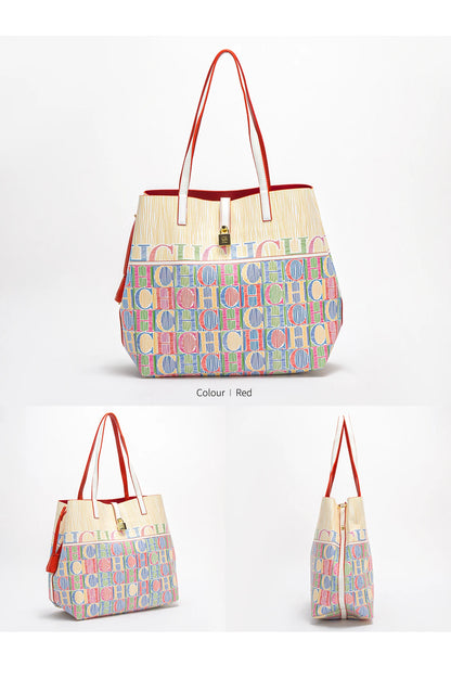 CHCH Women’s Printed Large-Capacity Tote Bag