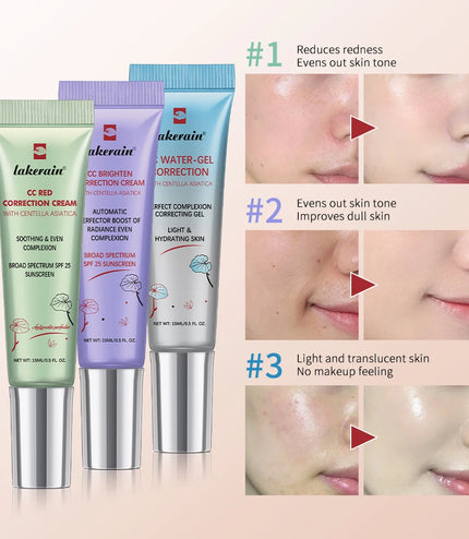 CC Red Correction Cream Primer Moisturizing Waterproof Anti-sweat