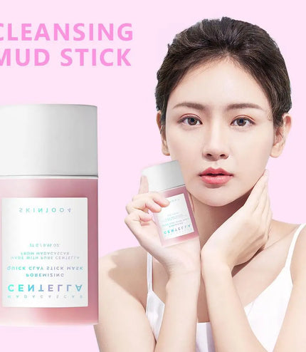 Centella Asiatica &amp; Himalayan Pink Salt Cleansing Mud Stick – Deep Clean &amp; Skin Revitalization