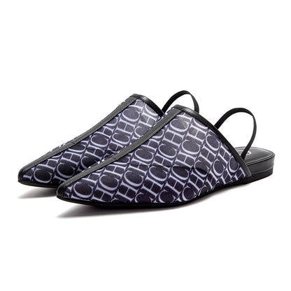 CHCH Women's Blue Pointed Flat Shoes