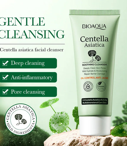 BIOAQUA Centella Asiatica Facial Cleanser – Deep Cleansing, Hydration &amp; Oil Control