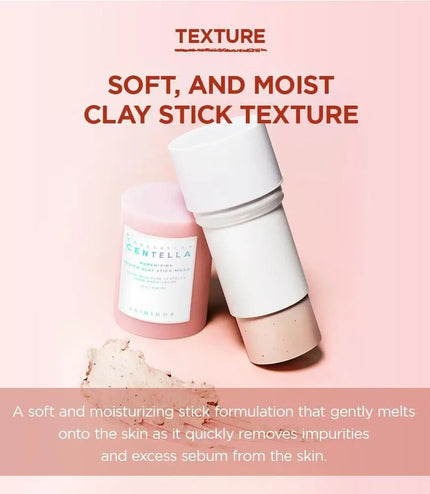 Centella Asiatica &amp; Himalayan Pink Salt Cleansing Mud Stick – Deep Clean &amp; Skin Revitalization