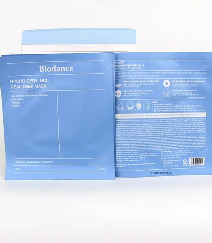 BIODANCE Hydro Cera-nol Real Deep Mask, Overnight Hydrogel Mask,