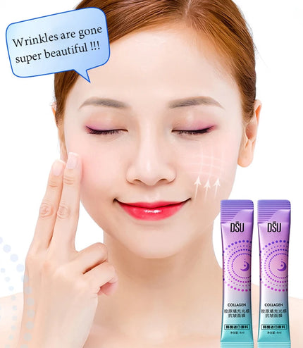 30pcs Anti Wrinkle Sleeping Facial Masks Moisturizing Firming Collagen