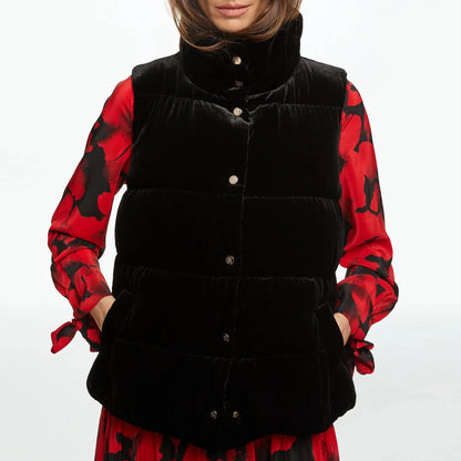 CHCH Women’s Cotton-Padded Stand-Collar Vest