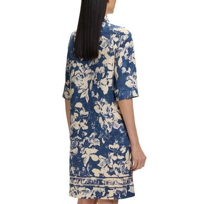 CHCH Women's 2025 Summer Printed Retro V-Neck A-Line Dress