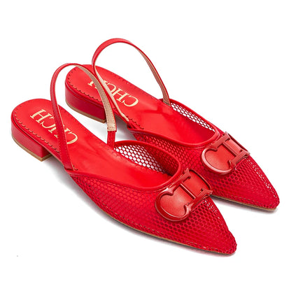 Women’s Retro Grid-Pattern Party Sandals