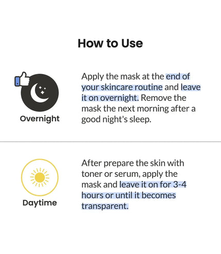 BIODANCE Hydro Cera-nol Real Deep Mask, Overnight Hydrogel Mask,