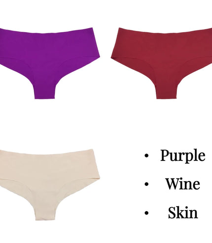 Experience Ultimate Comfort with the 3-Piece Silk Panties Set!&nbsp;