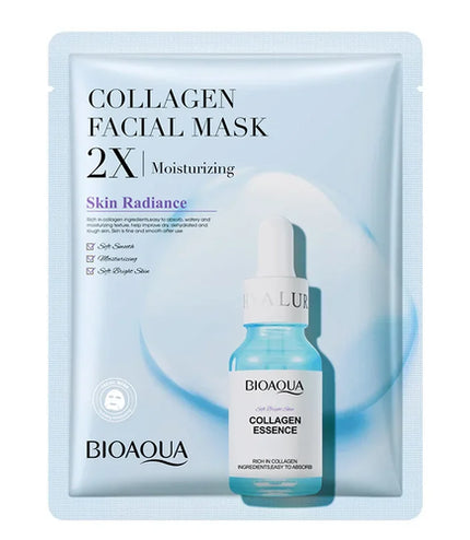 BIOAQUA Centella, Collagen &amp; Vitamin C Facial Mask – Hydrating &amp; Brightening Skincare