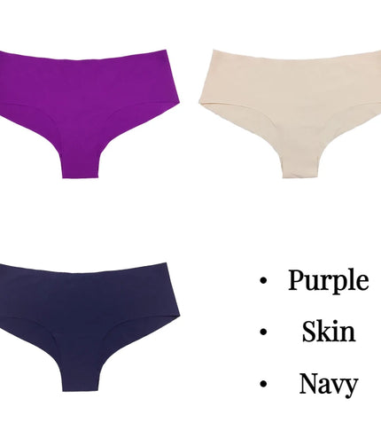 Experience Ultimate Comfort with the 3-Piece Silk Panties Set!&nbsp;