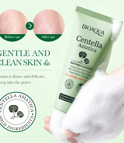 BIOAQUA Centella Asiatica Facial Cleanser – Deep Cleansing, Hydration &amp; Oil Control
