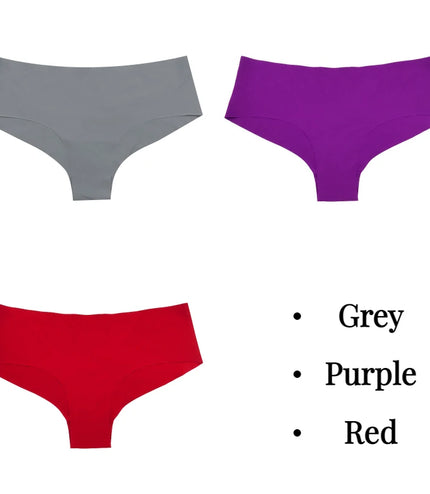 Experience Ultimate Comfort with the 3-Piece Silk Panties Set!&nbsp;