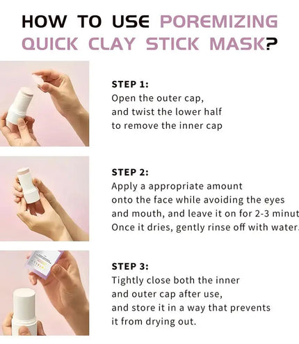 Centella Asiatica &amp; Himalayan Pink Salt Cleansing Mud Stick – Deep Clean &amp; Skin Revitalization