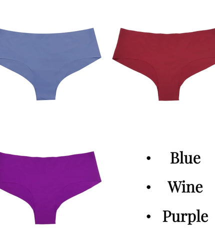 Experience Ultimate Comfort with the 3-Piece Silk Panties Set!&nbsp;