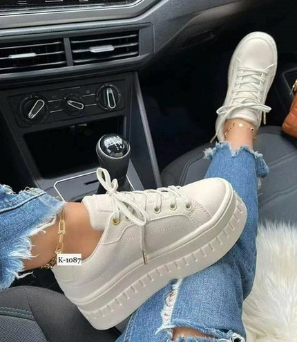 Casual Platform Sneakers – Effortless Style with All-Day Comfort