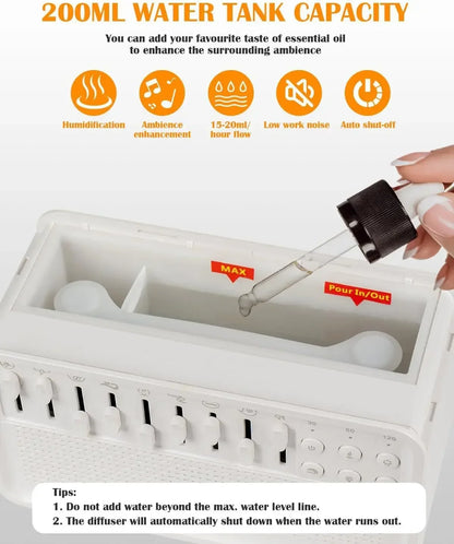 White‑Noise Sleep Aid • Ultrasonic Humidifier