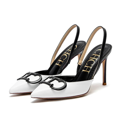 CHCH Women’s 9 cm Sharp-Tip Strappy High Heels