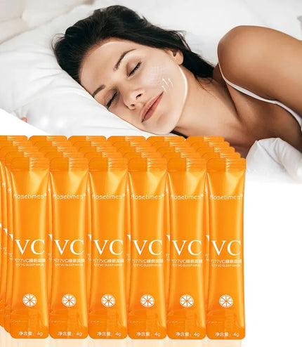 30pcs Vitamin C Sleeping Masks Beauty Face Moisturizing Skin