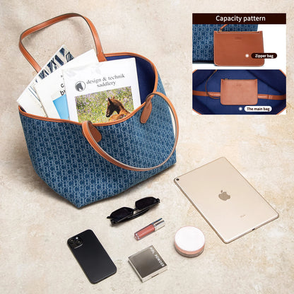 CHCH Women’s Double‑Faced Large Tote Bag