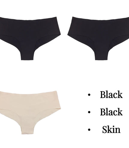 Experience Ultimate Comfort with the 3-Piece Silk Panties Set!&nbsp;