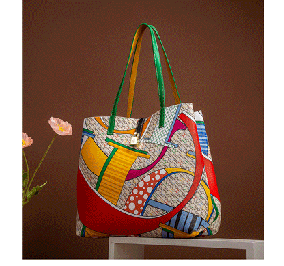 CHCH Women’s Printed Large-Capacity Tote Bag