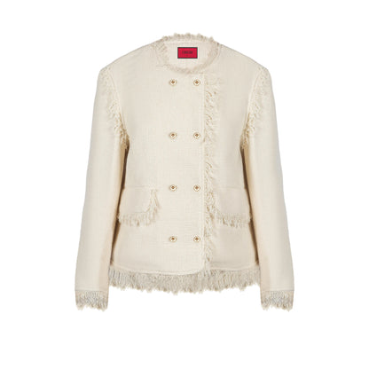 CHCH Women’s Short Beige Commuter Coat