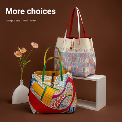 CHCH Women’s Printed Large-Capacity Tote Bag