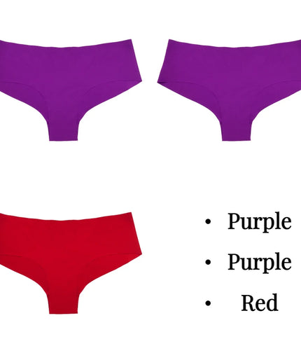 Experience Ultimate Comfort with the 3-Piece Silk Panties Set!&nbsp;