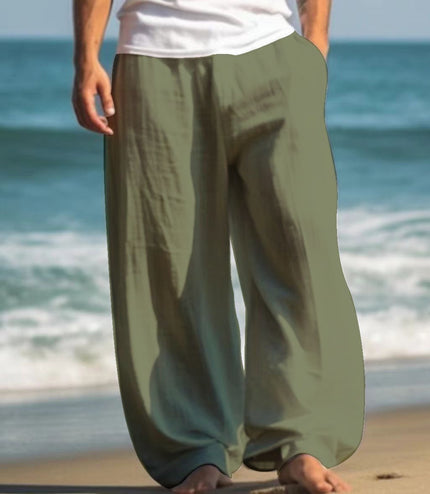 Outdoor Casual Pants Beach Solid Color Straight