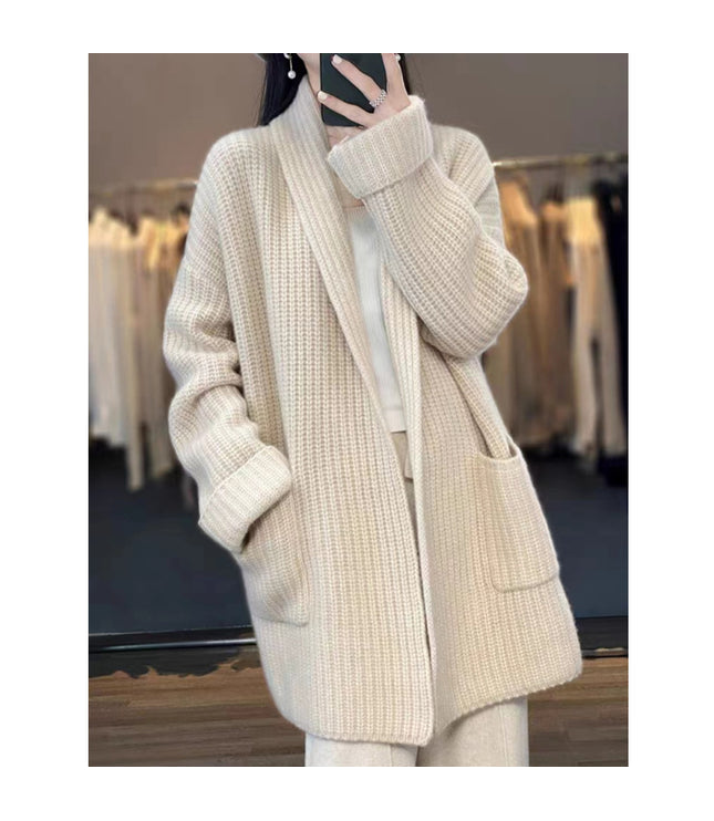 Plus Size Women's Sweater Cardigan Mid-length